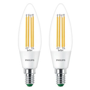 Philips LED žiarovka E14 B35 2,3W 485lm 3 000K 2ks