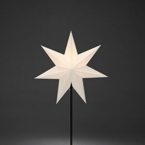 Svietidlo Papierová hviezda 7-cípa, biela 65 cm