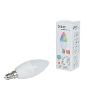 Prios LED sviečka E14 4,9W RGBW WLAN matná, 2ks