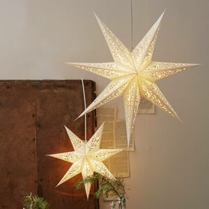 Papierová hviezda Lace bez osvetlenia Ø 45cm biela