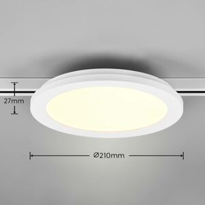 Stropné LED svetlo Camillus DUOline, Ø 26 cm biela