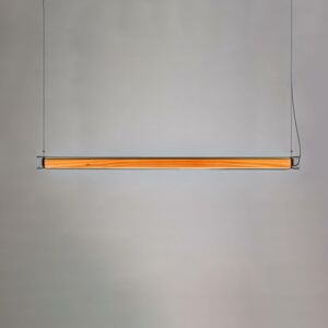 LZF Estela SH LED svietidlo, 120 cm, prírodný buk