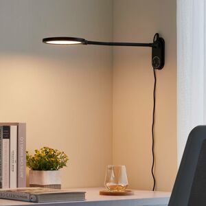 Lindby Valtaria stolová LED lampa, CCT, čierna