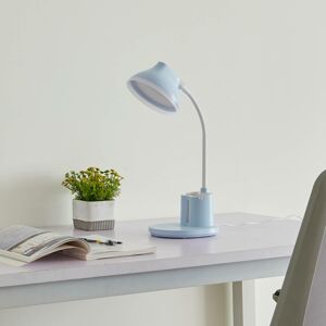 Lindby Zephyra stolová LED lampa, CCT, 8W, modrá