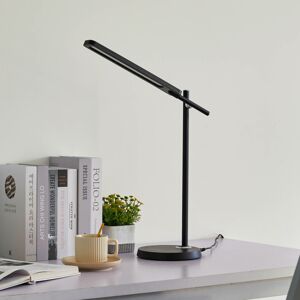 Lindby Valtorin stolová LED lampa, čierna
