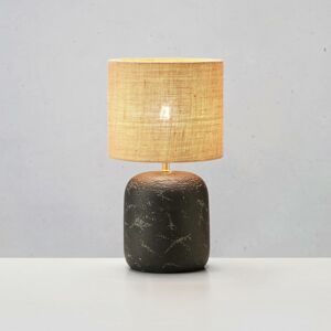 Stolová lampa Montagna, betón, juta, výška 32 cm