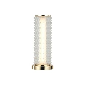 Stolná lampa Irma LED, zlatá farba/čierna