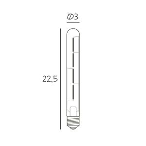 LED žiarovka Long Tube 225, E27, 3,5 W, 2 200 K, stmievateľná