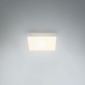 Stropné LED svietidlo Flame 15,7x15,7 cm, striebro