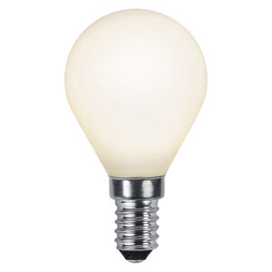 LED kvapková žiarovka E14 2 700 K opál Ra90 4,7 W