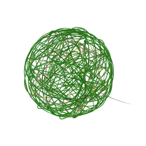 LED 3D dizajnová guľa Galax Fun, Ø 30 cm, zelená