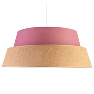 Závesná lampa Galaxy Soft Nature, ružová/hnedá