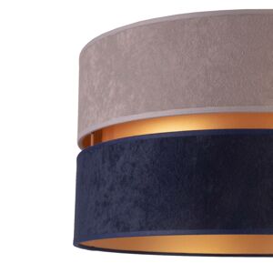 Stolová lampa Duo modrá/sivá/zlatá, výška 50 cm