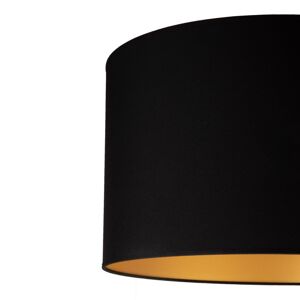 Stolová lampa Roller, čierna/zlatá, výška 30 cm