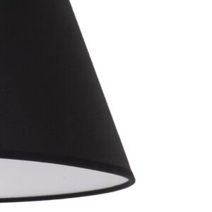 Tienidlo na lampu Sofia výška 15,5cm, čierna/biela