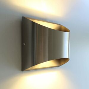 Dodd – nerezová vonkajšia nástenná lampa s LED