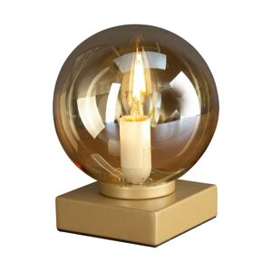 Stolová lampa Neptun zlatá sklenená guľa šampanské