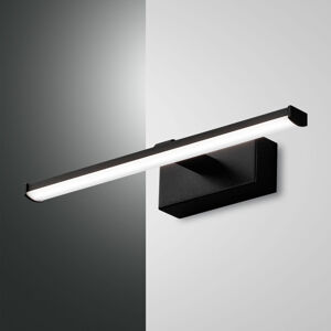 LED nástenná lampa Nala, čierna, Š 30 cm