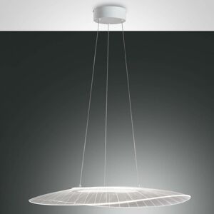 Závesné LED svietidlo Vela biela oválne 78cmx55cm