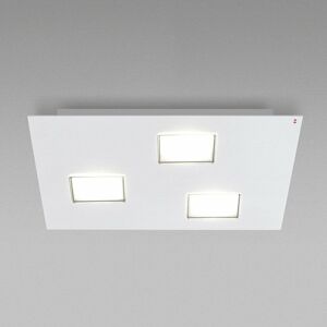 Fabbian Quarter biele stropné LED svetlo 3-pl.