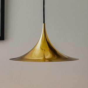 GUBI Semi závesná lampa lesklá mosadz Ø 30 cm