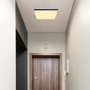 Stropné LED svietidlo Raina štvorcový tvar, čierna
