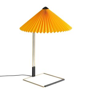 HAY Matin 380 stolová LED lampa plisé žltá