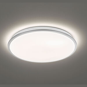 Stropné LED Jaso, stmievateľné, Ø 40 cm, striebro