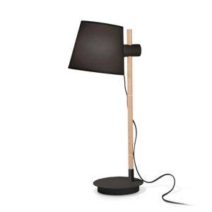 Ideal Lux Axel stolová lampa drevo čierna/prírodná