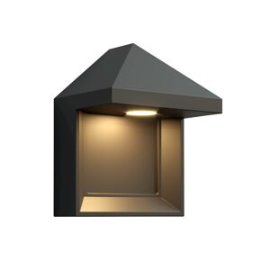Lucande Zalinda vonkajšie nástenné LED tmavosivá