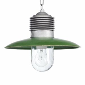Vonkajšia závesná lampa Ampere hliník/zelená