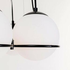 KARE Globes závesná lampa v bielej a čiernej