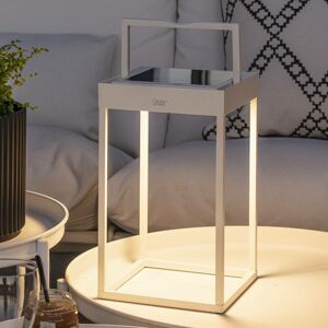 Solárna LED lucerna Portofino, stena/stôl, biela
