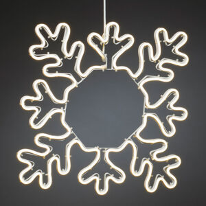 LED dekoratívna snehová vločka