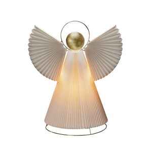 Svetlo Anjel z papiera E14 biela/mosadz 54 cm