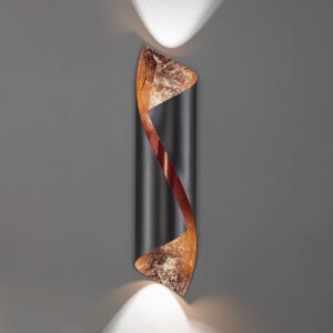 Knikerboker Hué nástenné svetlo 54 cm antracit/meď
