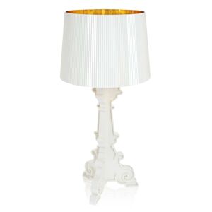 Kartell Bourgie stolová LED lampa E14, biela/zlatá