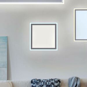 Stropné LED svetlo Edging, tunable white, 31x31 cm