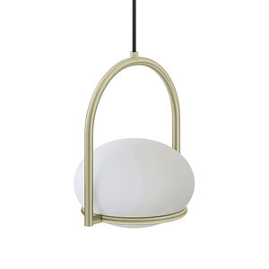 LEDS-C4 Coco Single závesná lampa, zlatá/biela