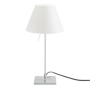 Luceplan Costanzina stolná LED lampa hliník biela