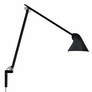 Louis Poulsen NJP LED lampa, dlhé rameno, čierna