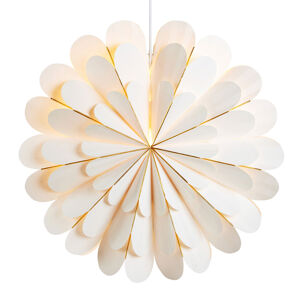 Hviezda Marigold ako závesná lampa biela Ø 60 cm