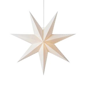 Dekoračná hviezda Lively, visiaca, biela, Ø 60 cm