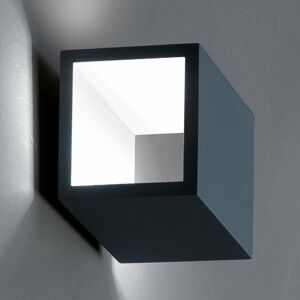 ICONE Cubò nástenné LED svietidlo 10 W titán/biele