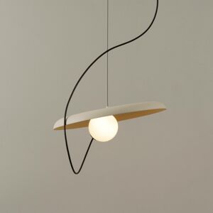 Milan Wire závesná lampa Ø 38 cm norkovej farby