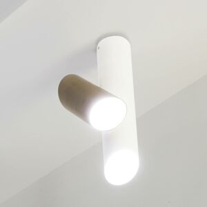 Nemo Tubes stropné LED svietidlo 2-pl. biela/sivá