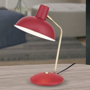 Vintage vzhľad – stolná lampa Fedra červená