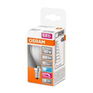 OSRAM LED kvapková E14 6,5W 827 stmievateľná