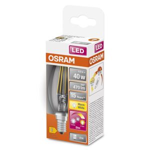 OSRAM LED žiarovka E14 4W GLOWdim číra