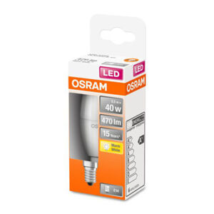 OSRAM Classic B LED žiarovka E14 4,9W 2.700K matná